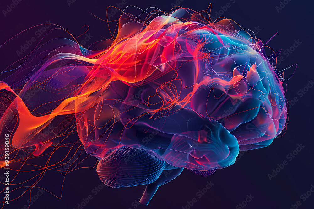 Neural Network Brain Concept Art Neural Network Brain Concept Art