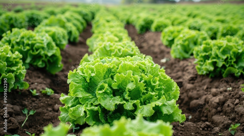 The Green Lettuce Field The Green Lettuce Field