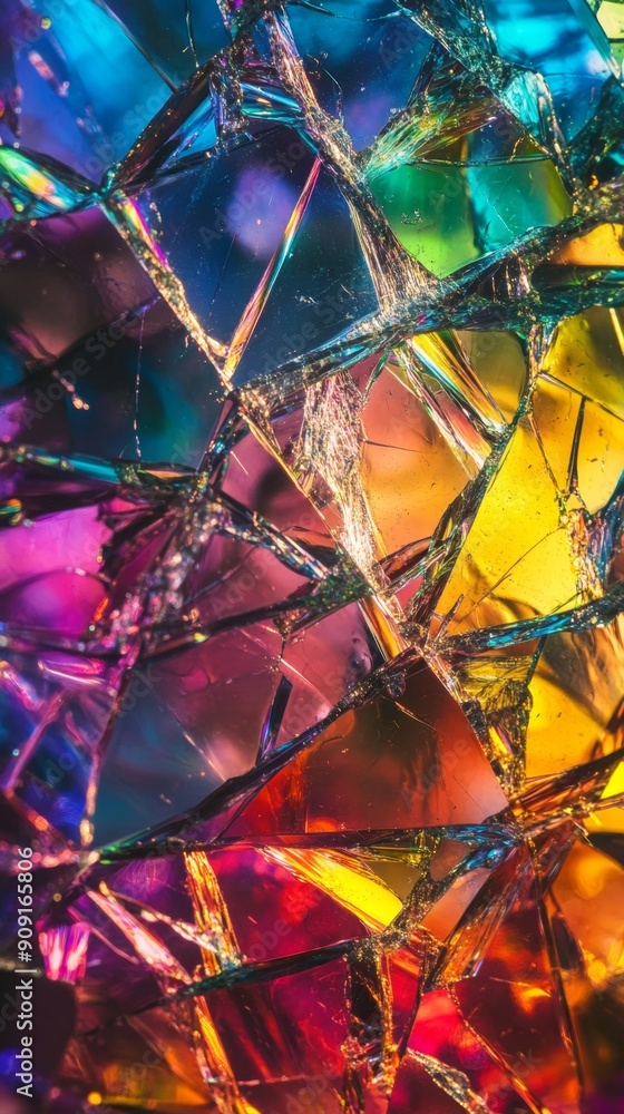 Abstract Shattered Spectrum: Kaleidoscopic Reflections of Vibrant Rainbow Hues in Broken Glass. Artistic Representation of Fragmented Beauty Showcasing Vivid Colors and Intricate Patterns in Stunning Abstract Shattered Spectrum: Kaleidoscopic Reflections of Vibrant Rainbow Hues in Broken Glass. Artistic Representation of Fragmented Beauty Showcasing Vivid Colors and Intricate Patterns in Stunning