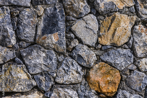 Photos decorative fence real stone wall surface