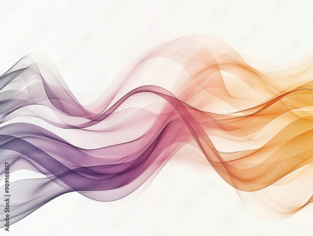Obraz premium Colorful Motion on White Background, Generative AI Illustration
