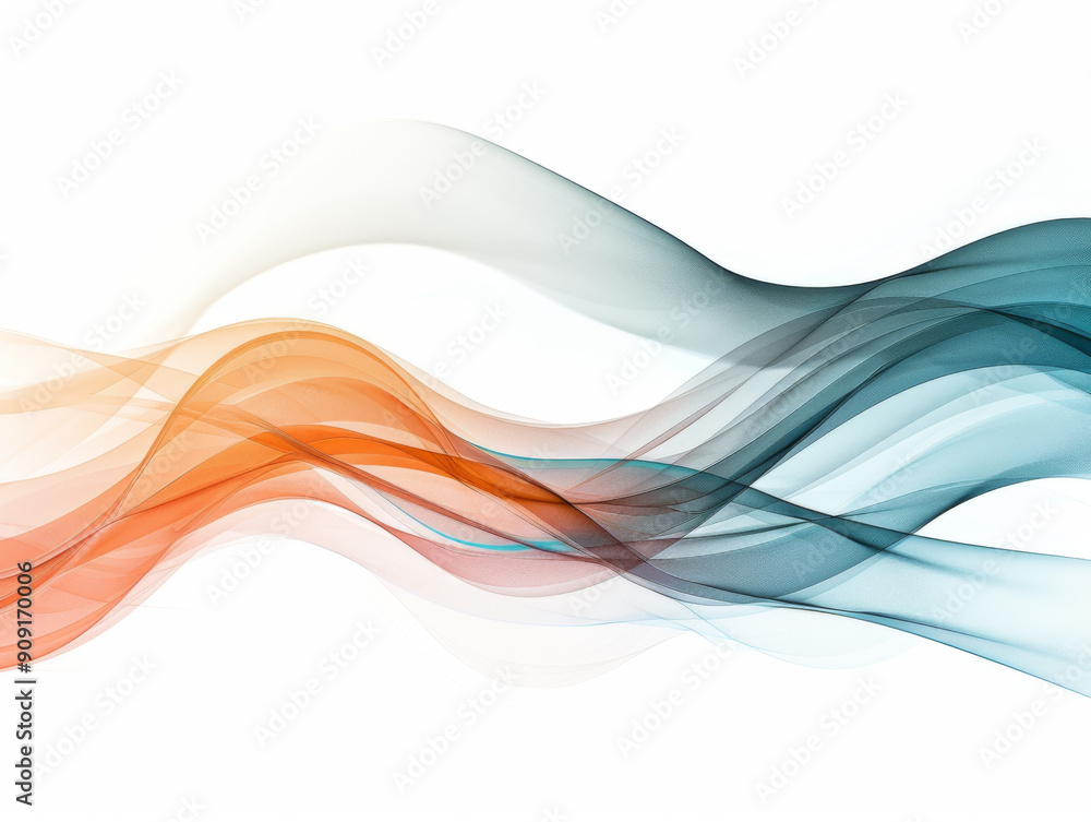 Colorful Motion on White Background, Generative AI Illustration Colorful Motion on White Background, Generative AI Illustration