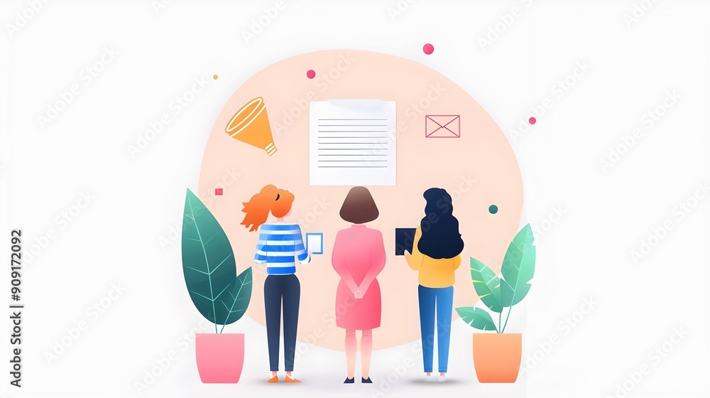 Business Team Analyzing Customer Survey Feedback for Marketing Strategy Business Team Analyzing Customer Survey Feedback for Marketing Strategy