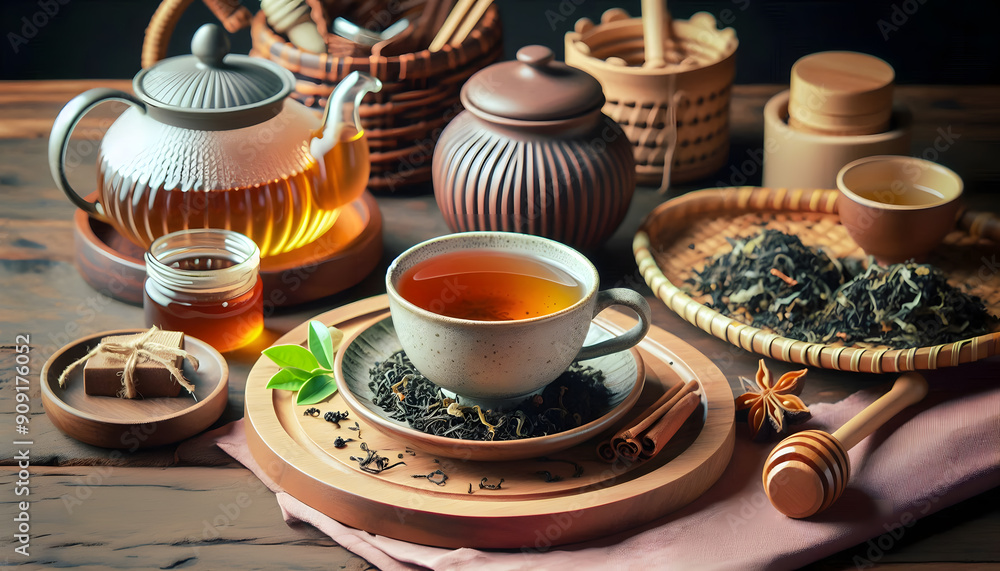 Warm tea brewed with natural sweeteners for a relaxing sensation. Warm tea brewed with natural sweeteners for a relaxing sensation.