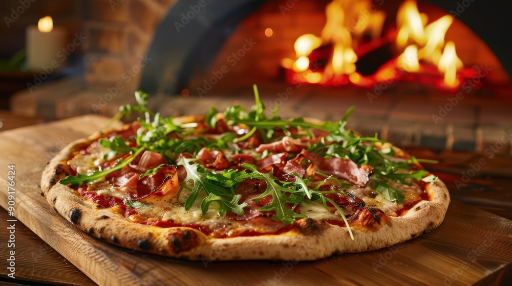 The Pizza with Arugula The Pizza with Arugula