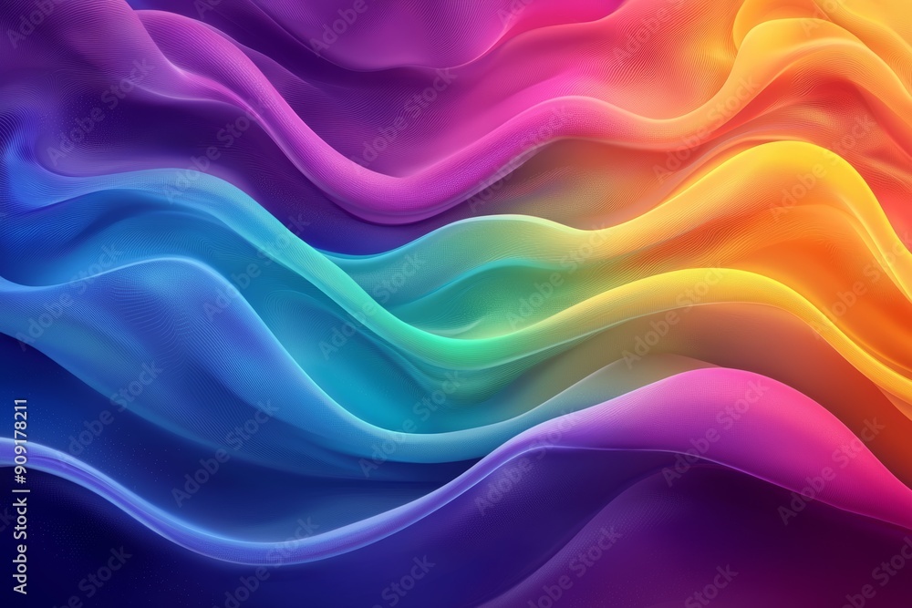 A vibrant abstract design featuring flowing waves of color, blending shades of purple, pink, blue, and orange, creating a sense of movement and depth A vibrant abstract design featuring flowing waves of color, blending shades of purple, pink, blue, and orange, creating a sense of movement and depth