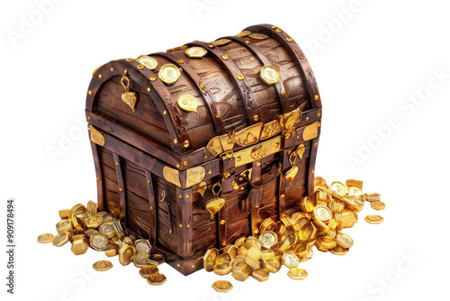 Treasure Gold isolated on transparent background