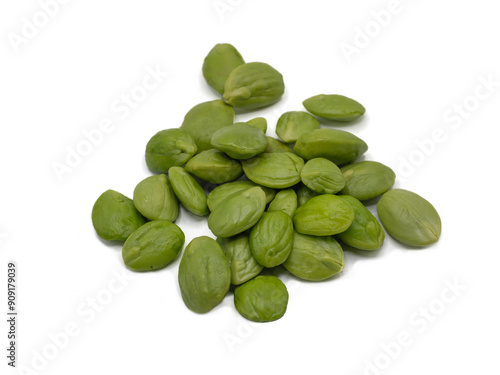 Принти на полотні Bitter bean (Thai call Sataw) on white background