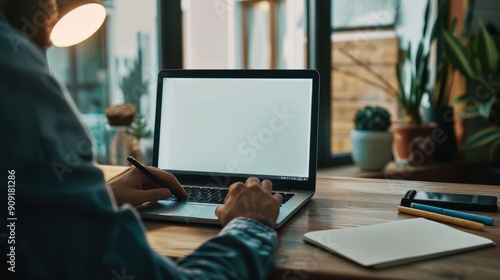 Wallpaper Mural The person typing on laptop Torontodigital.ca