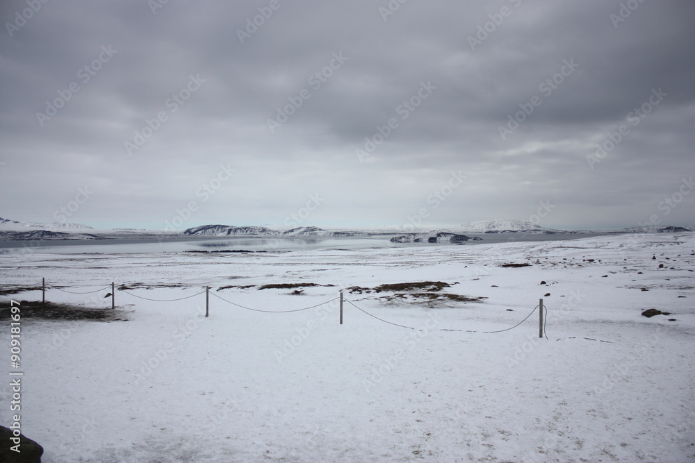 Naklejka premium Icy landscape iceland