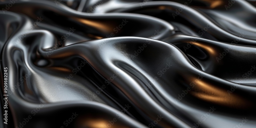 Abstract Wet Metal Surface, Shiny Reflection with Lines and Ripples Abstract Wet Metal Surface, Shiny Reflection with Lines and Ripples
