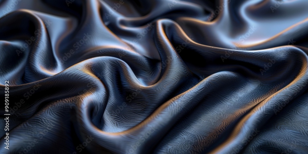 Obraz premium Textured Fabric Design, 3D Rendered Cloth Simulation