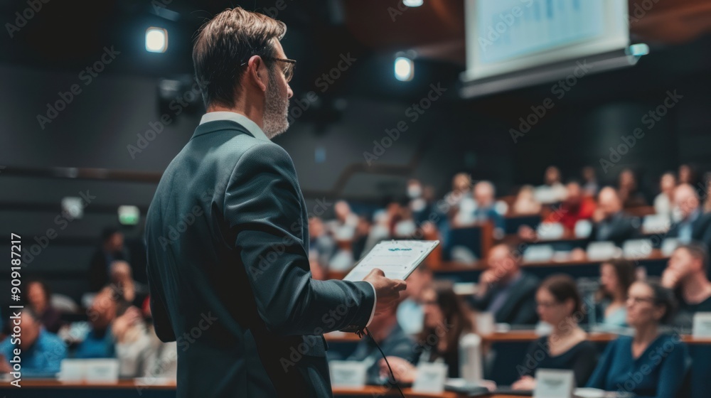 An actuary attending a professional development seminar to stay updated on industry regulations and trends. An actuary attending a professional development seminar to stay updated on industry regulations and trends.