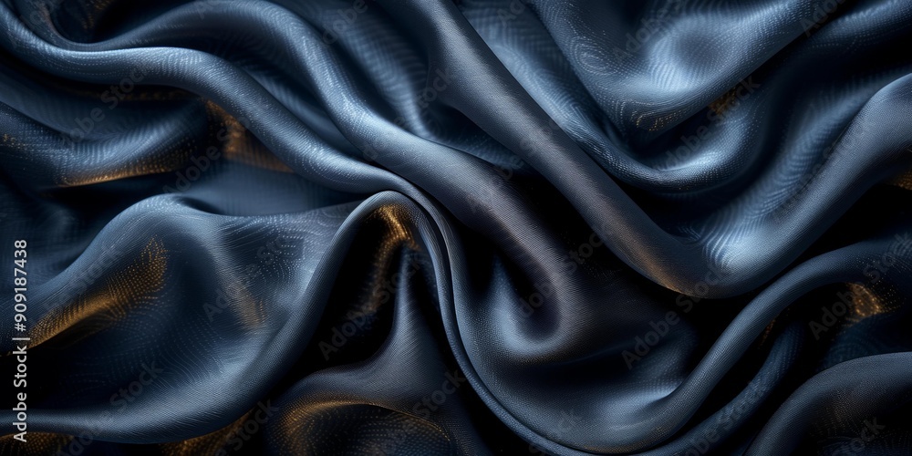 Obraz premium Abstract Waves in Deep Blue Ocean