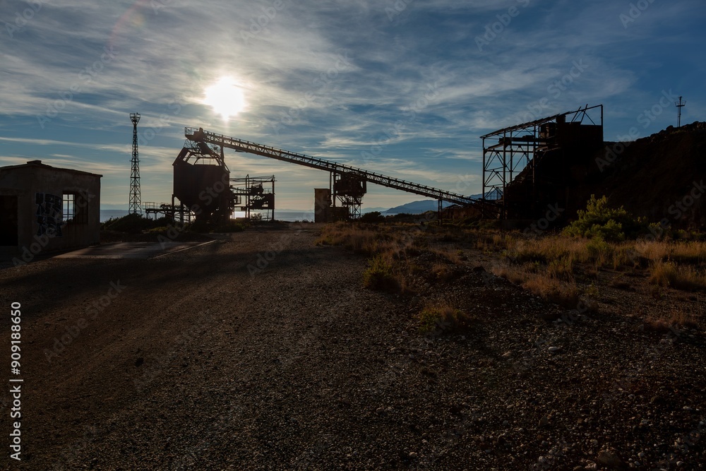 Fototapeta premium machinery from an abandoned mine