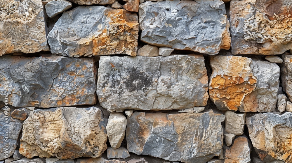 Rustic stone wall texture with natural imperfections and earthy colors Rustic stone wall texture with natural imperfections and earthy colors