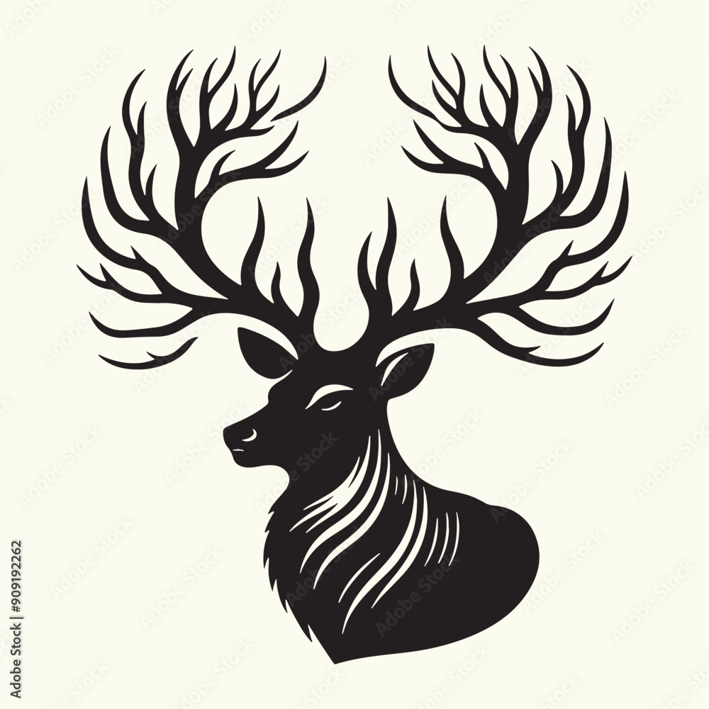 Deer Animal Silhouette Vector Illustration Design Deer Animal Silhouette Vector Illustration Design