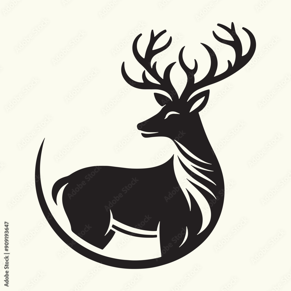 Deer Animal Silhouette Vector Illustration Design Deer Animal Silhouette Vector Illustration Design