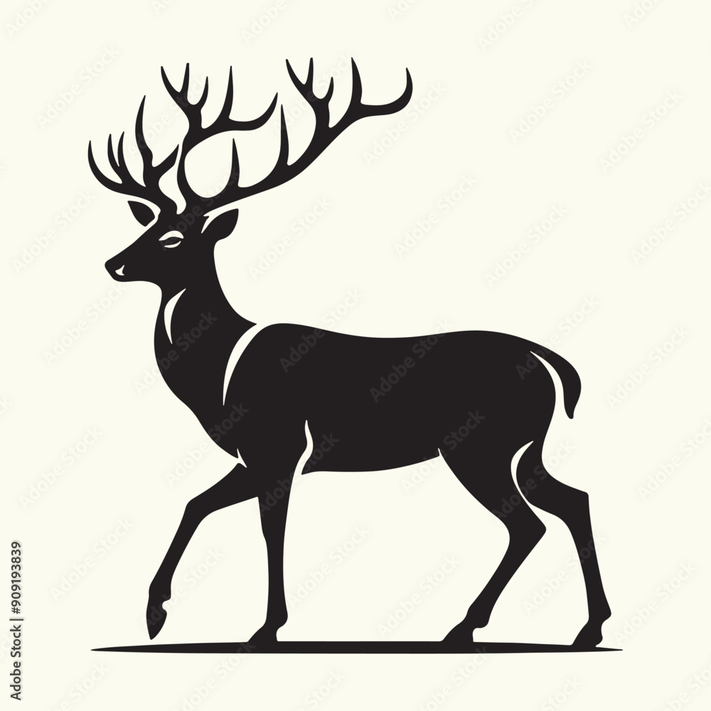 Deer Animal Silhouette Vector Illustration Design Deer Animal Silhouette Vector Illustration Design