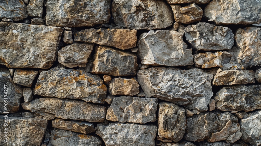 Rustic stone wall texture with natural imperfections and earthy colors Rustic stone wall texture with natural imperfections and earthy colors