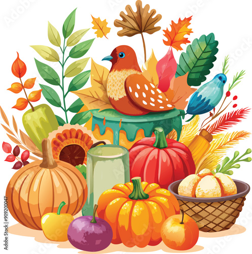 Thanksgiving vector design