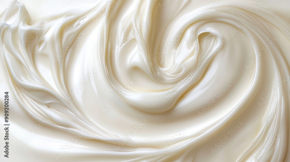 Milk background. Yogurt. Sour cream swirl texture Milk background. Yogurt. Sour cream swirl texture