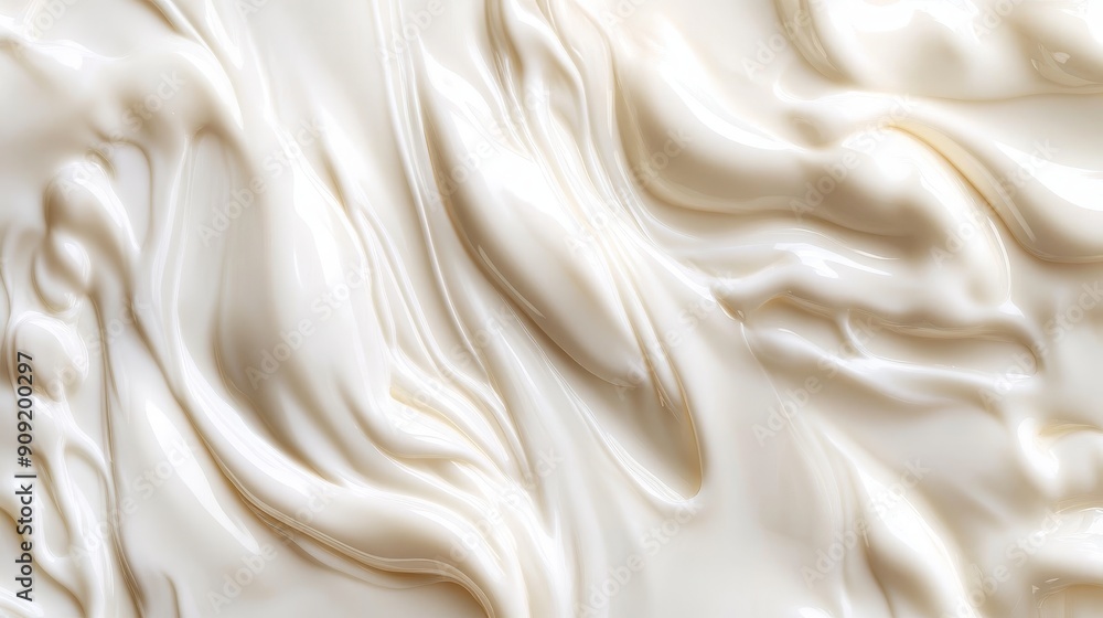 Milk background. Yogurt. Sour cream swirl texture Milk background. Yogurt. Sour cream swirl texture