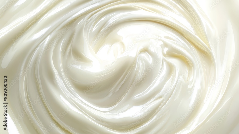 Milk background. Yogurt. Sour cream swirl texture Milk background. Yogurt. Sour cream swirl texture
