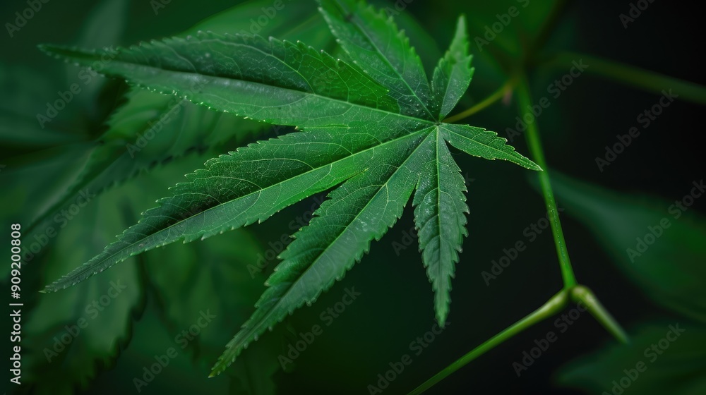 Japanese maple s green leaf Japanese maple s green leaf
