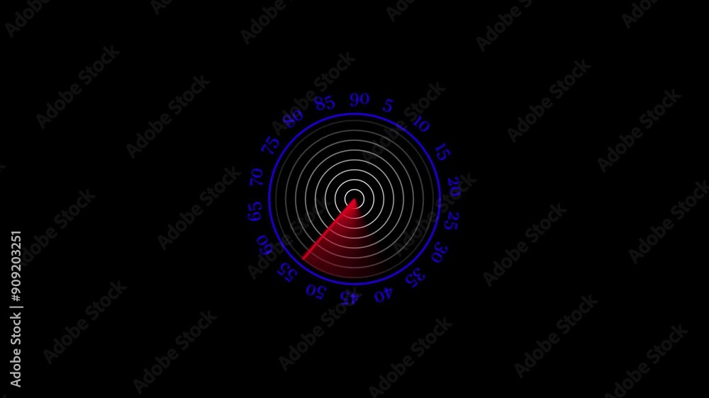 radar icon animation in redio wave animation with black background radar icon animation in redio wave animation with black background