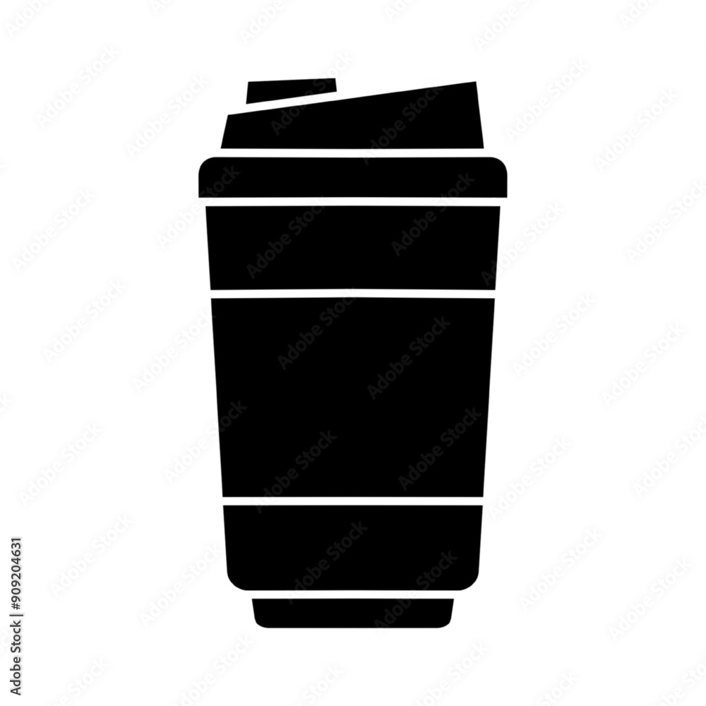 Hot coffee cup icon. Paper coffee cup icon isolated on white background. Hot coffee cup icon. Paper coffee cup icon isolated on white background.