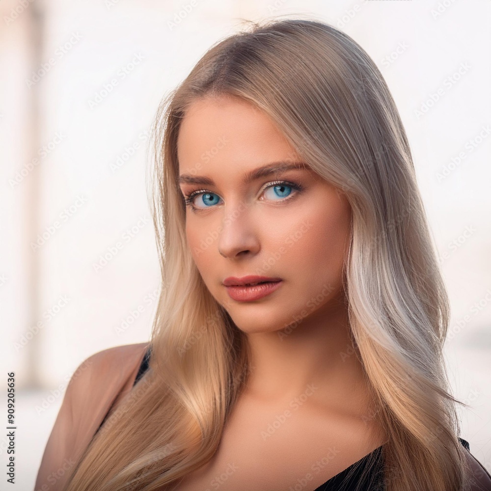 portrait of a young woman, AI generated portrait of a young woman, AI generated