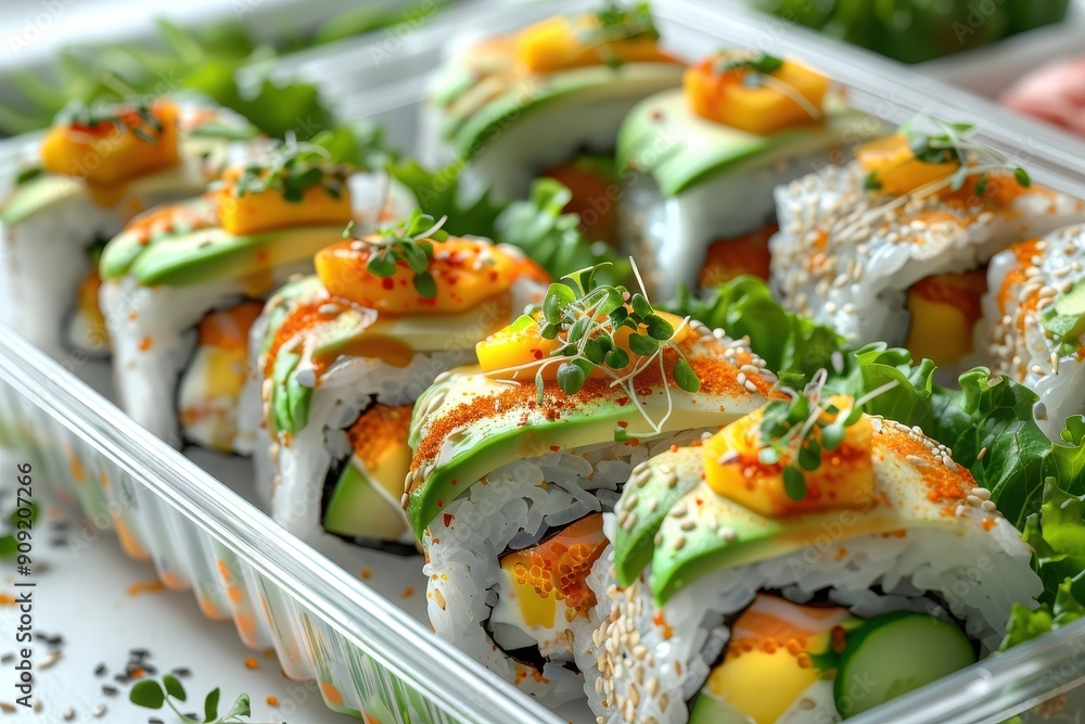 sushi rolls in the box sushi rolls in the box