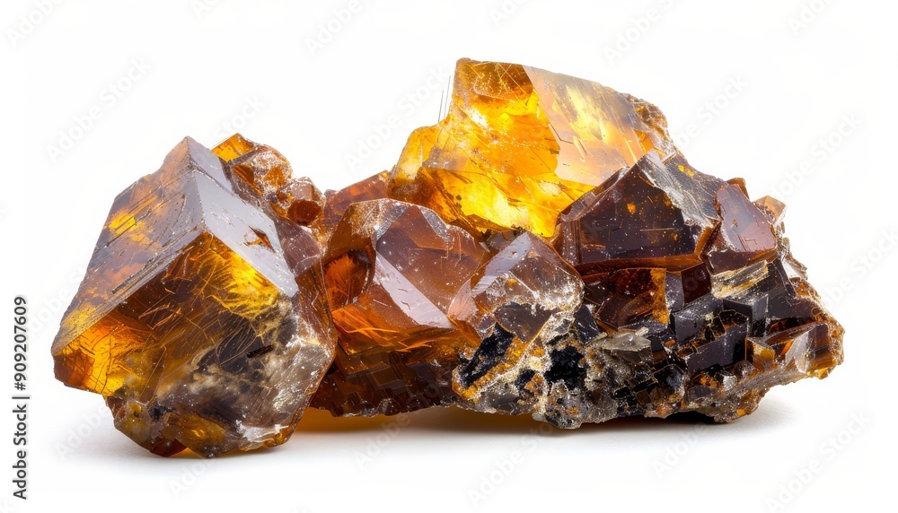 Delve into the world of precious minerals with photo showcasing amber ore isolated against a clean Delve into the world of precious minerals with photo showcasing amber ore isolated against a clean