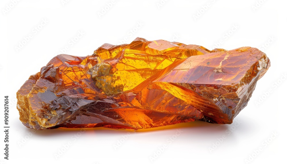 Delve into the world of precious minerals with photo showcasing amber ore isolated against a clean Delve into the world of precious minerals with photo showcasing amber ore isolated against a clean