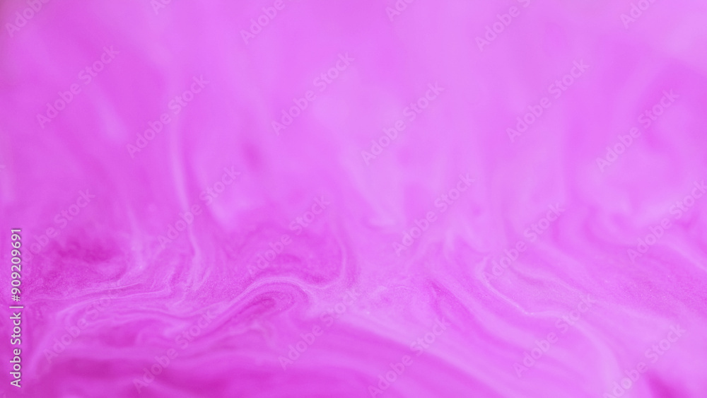 Fototapeta premium Sparkling blend. Blur background. Defocused pink color shimmering glitter marble texture acrylic ink emulsion stream flow abstract art.