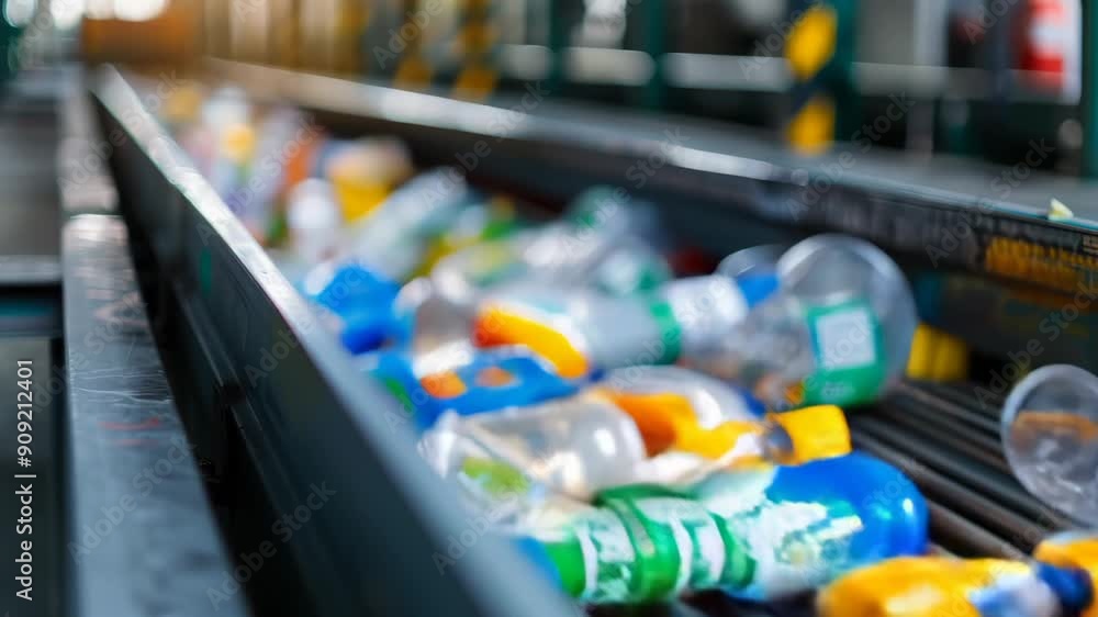 Recycling process at a waste management facility Recycling process at a waste management facility