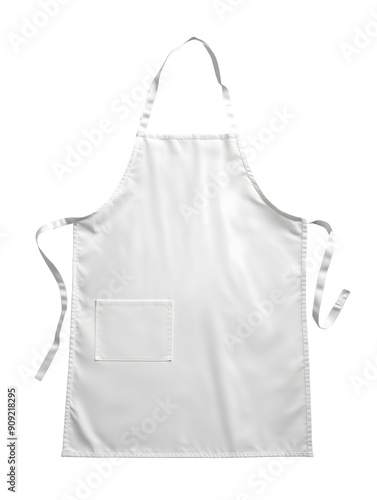 White blank kitchen apron isolated on transparent or white background photo