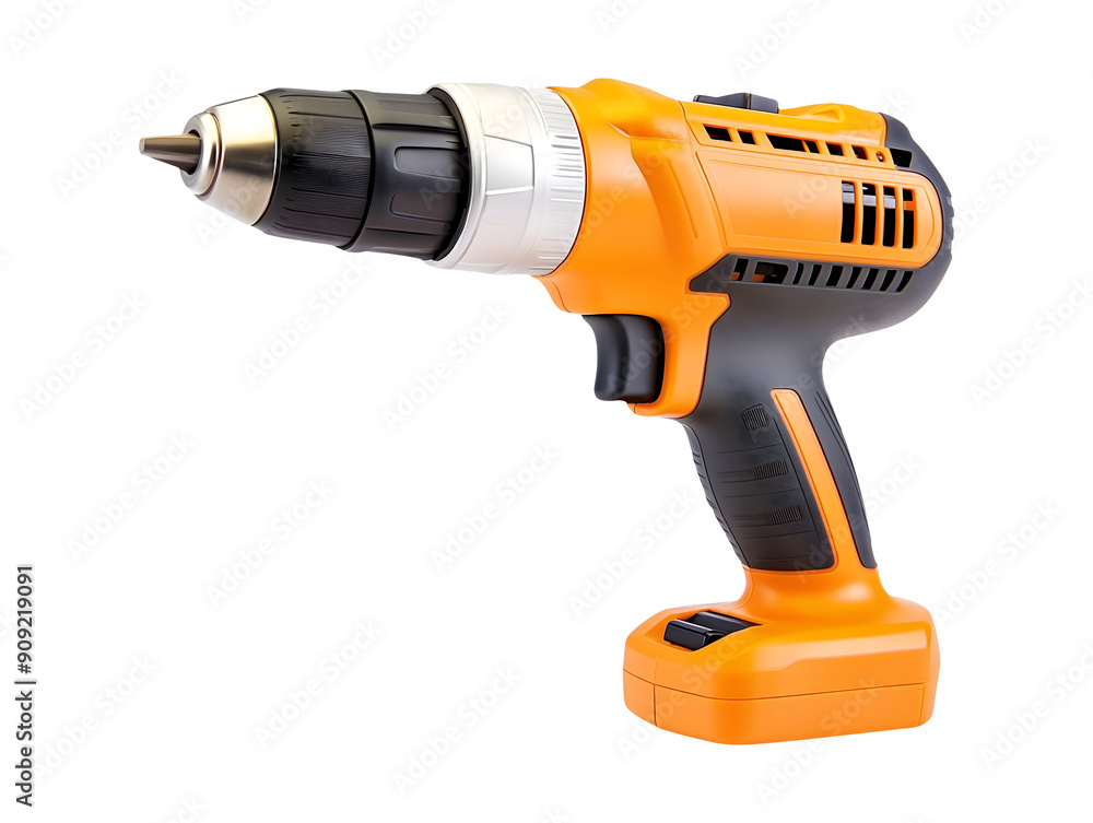 Cordless drill isolated on transparent or white background Cordless drill isolated on transparent or white background