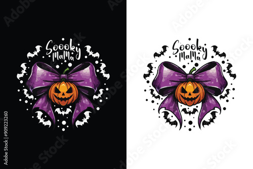 Spooky mama tshirt design