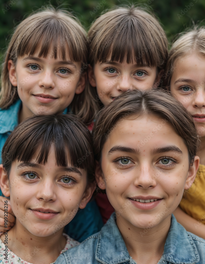 Fototapeta premium portrait of smiling family
