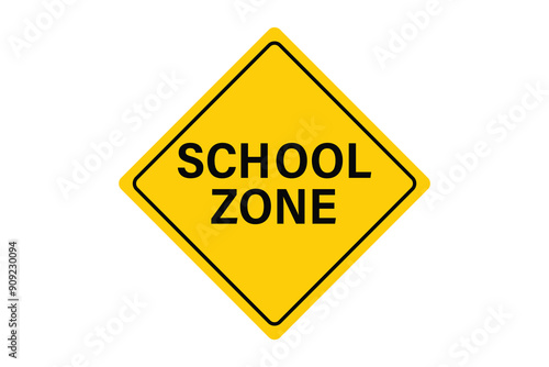 School Zone Road Sign