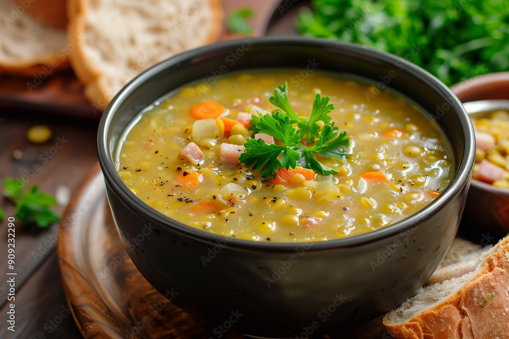 Finnish split pea soup Hernekeitto. Finnish split pea soup Hernekeitto.