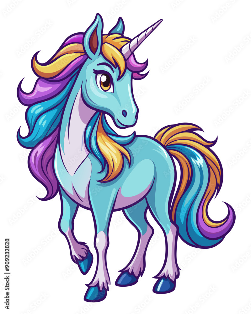 Fototapeta premium unicon vector colorful t-shirt design,unicon transparent background printable svg design