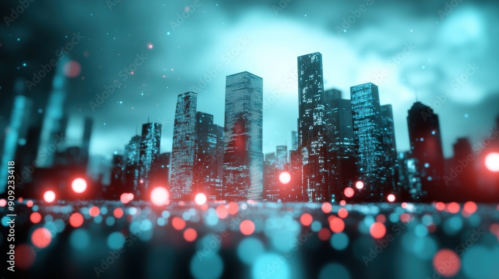 A futuristic cityscape with holographic projections of AI systems safeguarding data and networks, highlighting the role of AI in cybersecurity. A futuristic cityscape with holographic projections of AI systems safeguarding data and networks, highlighting the role of AI in cybersecurity.