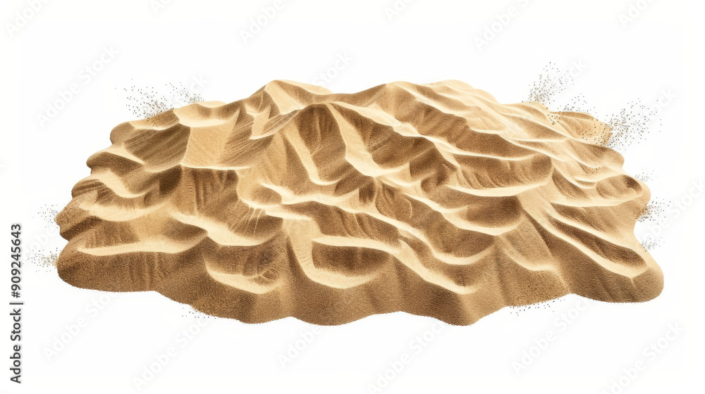 desert sand dunes isolated on white desert sand dunes isolated on white