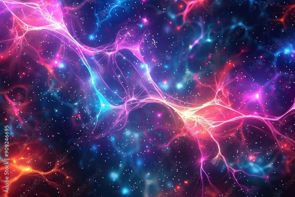 Neurons healing with futuristic technologies, vibrant energy, and serene environments. Neurons healing with futuristic technologies, vibrant energy, and serene environments.