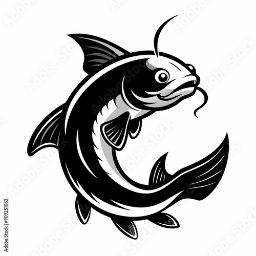 Beautiful sea  fish  vector illustration 