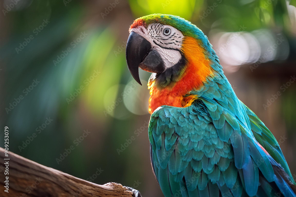 Obraz premium blue and yellow macaw