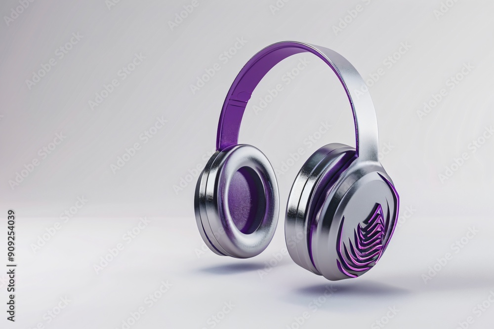 headphones on white background headphones on white background